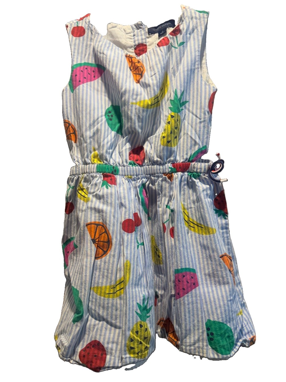 Tommy Hilfiger Girls' Fruit Print Sleeveless Dress Size 6 - Multicolor